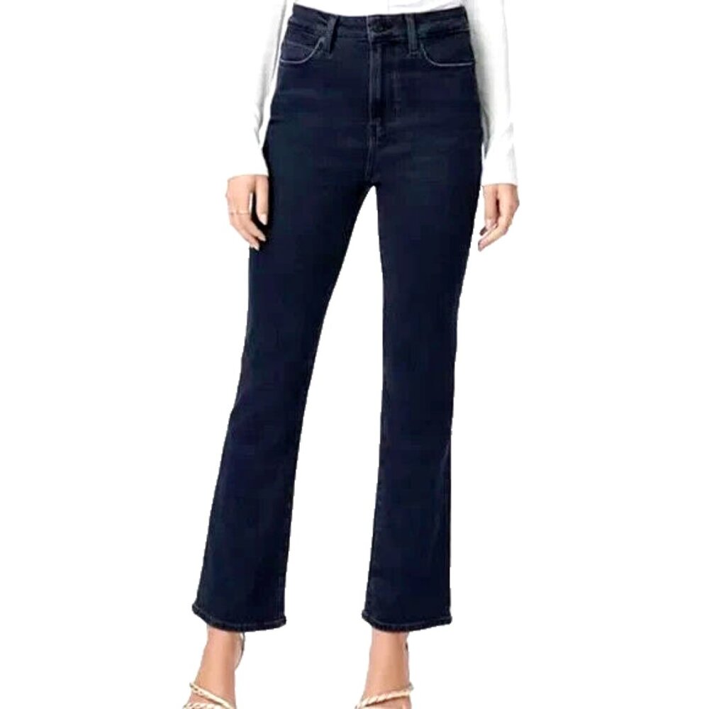 PAIGE Claudine Ankle Flare Jeans Women's Size 27 Aster Wash Stretch Denim